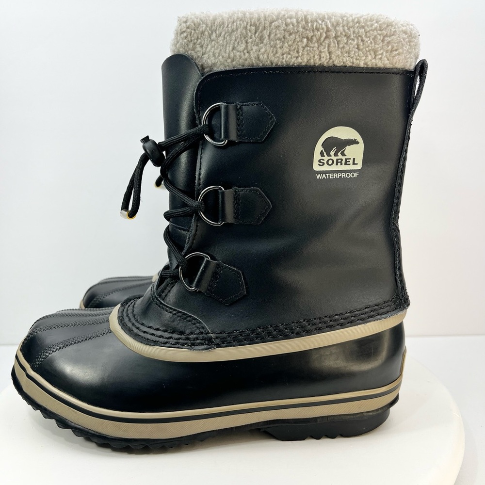 Sorel Black Yoot Pac NY1880-013 Waterproof Winter Snow Boots Mens Sz 6 Wmns 7.5